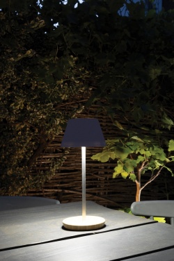 Logotrade mainostuote tuotekuva: Pure Glow USB-ladattava pöytälamppu RCS muovista
