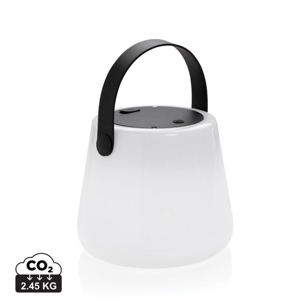 Logotrade liikelahja mainoslahja kuva: SoalrGlow USB-ladattava ulkovalo RCS muovista