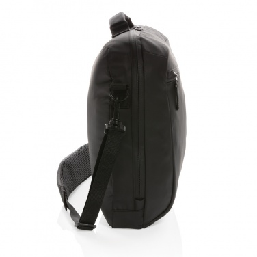Logotrade mainoslahja tuotekuva: Musta PVC-vapaa Fashion-laptoplaukku 15,6"