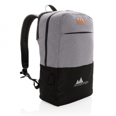 Logo trade liikelahja mainoslahja tuotekuva: Moderni PVC-vapaa 15,6"" USB & RFID -laptopreppu
