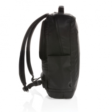 Logotrade liikelahja mainoslahja kuva: Musta PVC-vapaa 15,6"" Fashion-laptopreppu