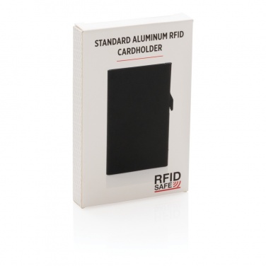 Logo trade mainoslahja ja liikelahja tuotekuva: Alumiininen RFID-standardikorttitasku