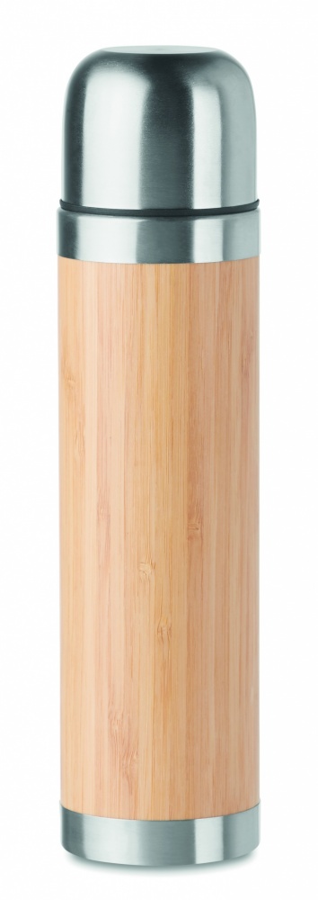 Logotrade mainoslahja tuotekuva: Bambu termospullo 400ml CHAN BAMBOO