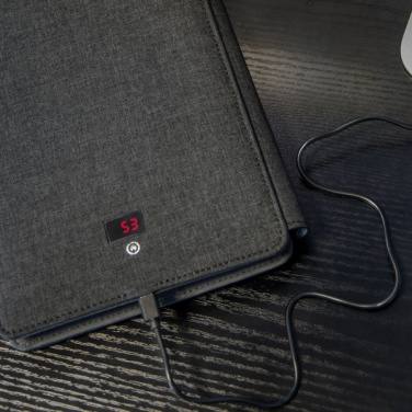 Logo trade liikelahja mainoslahja tuotekuva: Power bank -kansio Leno