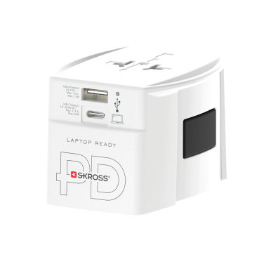 Logotrade liikelahja mainoslahja kuva: SKROSS World Travel adapteri MUV 65W PD USB C -kaapelilla