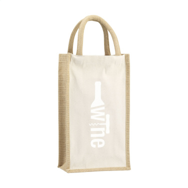 Logotrade mainostuote tuotekuva: Juuttikangas Double Wine Bag