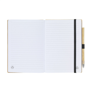 Logo trade mainoslahjat tuotekuva: BambooPlus Paper Notebook A5 - Inkless Pen