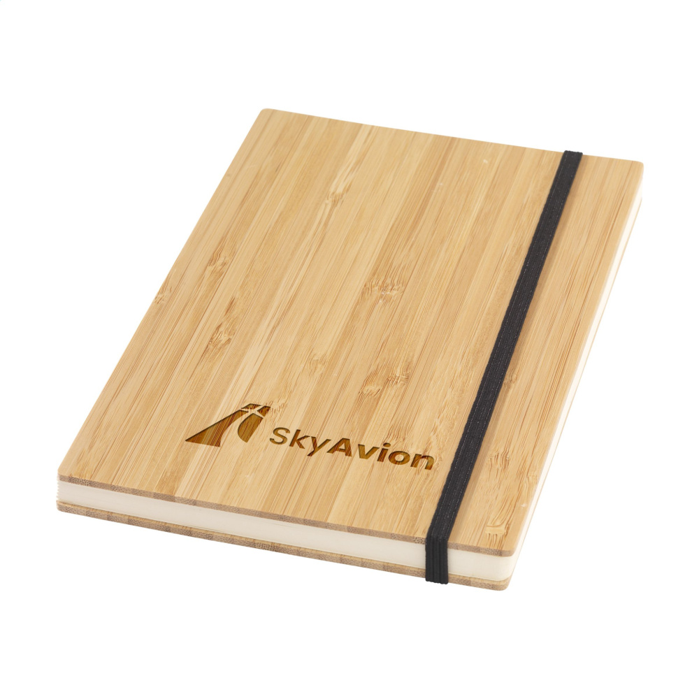 Logo trade liikelahjat tuotekuva: Bamboo Journal Naked Spine Paper Notebook A5