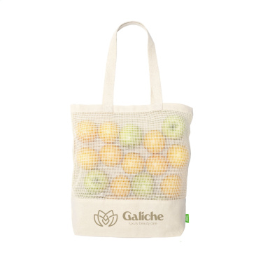 Logo trade mainostuote kuva: Natura Organic Mesh Shopper (180 g/m²) ostoskassi