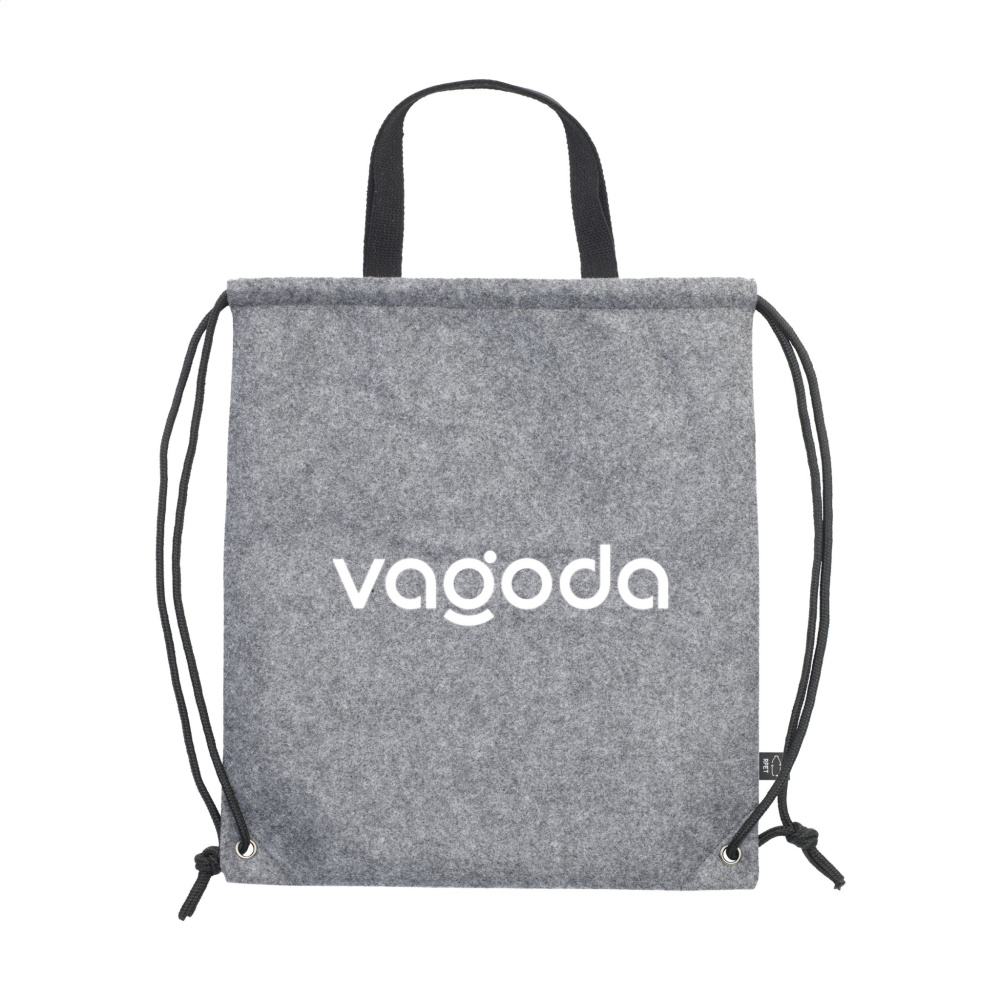 Logo trade liikelahjat mainoslahjat kuva: GRS RPET Felt PromoBag Plus -reppu