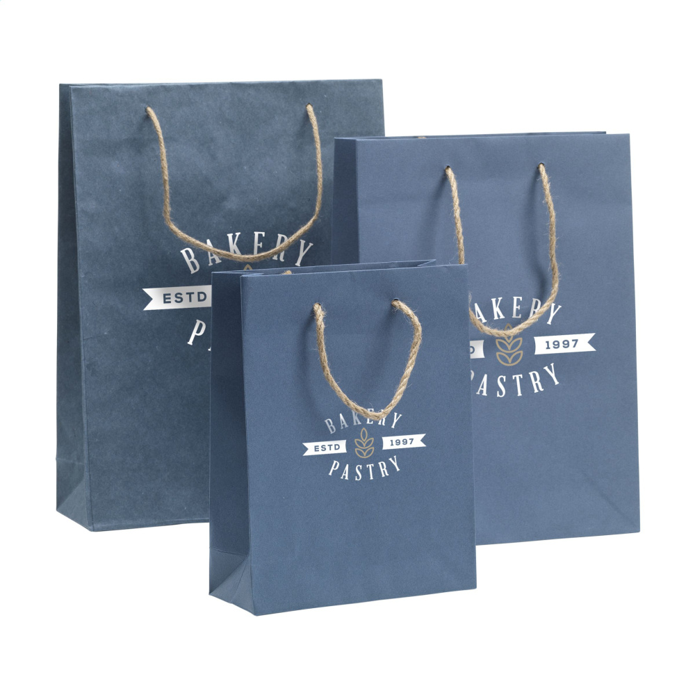 Logotrade mainoslahja tuotekuva: Leaf It Bag kierrätetty farkkukuiduilla (180 g/m²) M