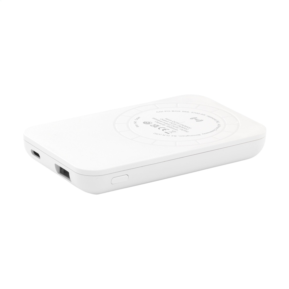 Logotrade mainoslahjat ja liikelahjat tuotekuva: Force Magnetic RCS kierrätetty langaton Powerbank 5000