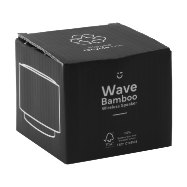 Logotrade mainoslahja tuotekuva: Langaton Wave Bamboo -kaiutin