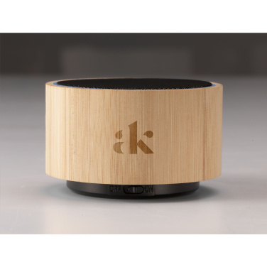 Logo trade mainoslahjat ja liikelahjat kuva: Langaton Wave Bamboo -kaiutin