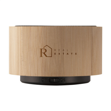 Logotrade mainoslahja tuotekuva: Langaton Wave Bamboo -kaiutin