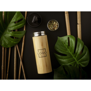 Logo trade mainostuote kuva: Sakura 360 ml bambu lämpöpullo/termokuppi