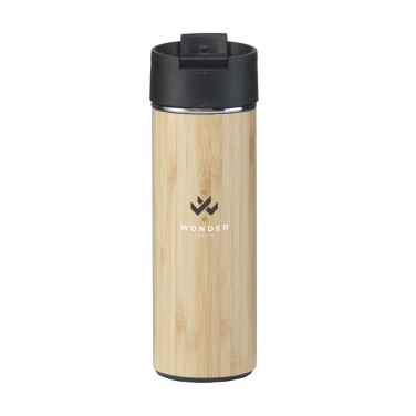 Logotrade mainoslahjat ja liikelahjat tuotekuva: Sakura 360 ml bambu lämpöpullo/termokuppi