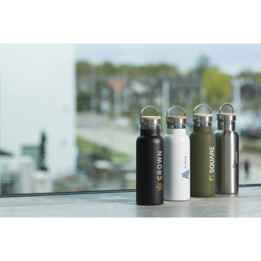 Logotrade mainostuote tuotekuva: Nordvik RCS Recycled Steel 500 ml juomapullo