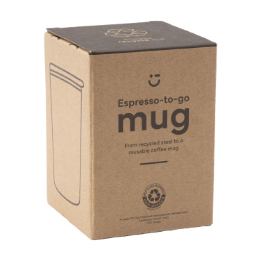 Logo trade liikelahjat mainoslahjat kuva: Espresso-to-Go Muki RCS kierrätettyä terästä 170 ml