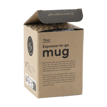 Logo trade mainoslahja ja liikelahja tuotekuva: Espresso-to-Go Muki RCS kierrätettyä terästä 170 ml