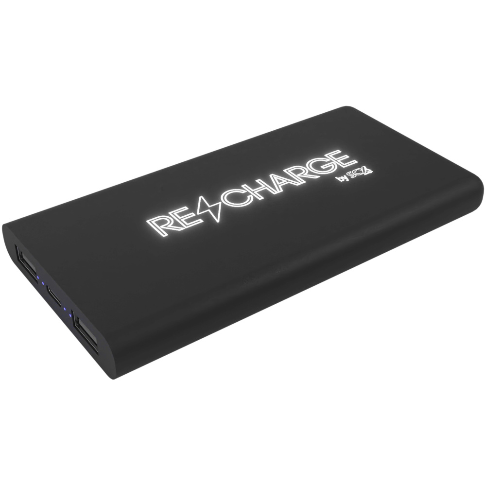 Logotrade mainoslahja ja liikelahja kuva: SCX.design P40 10 000 mAh:n valaistuva langaton varavirtalähde