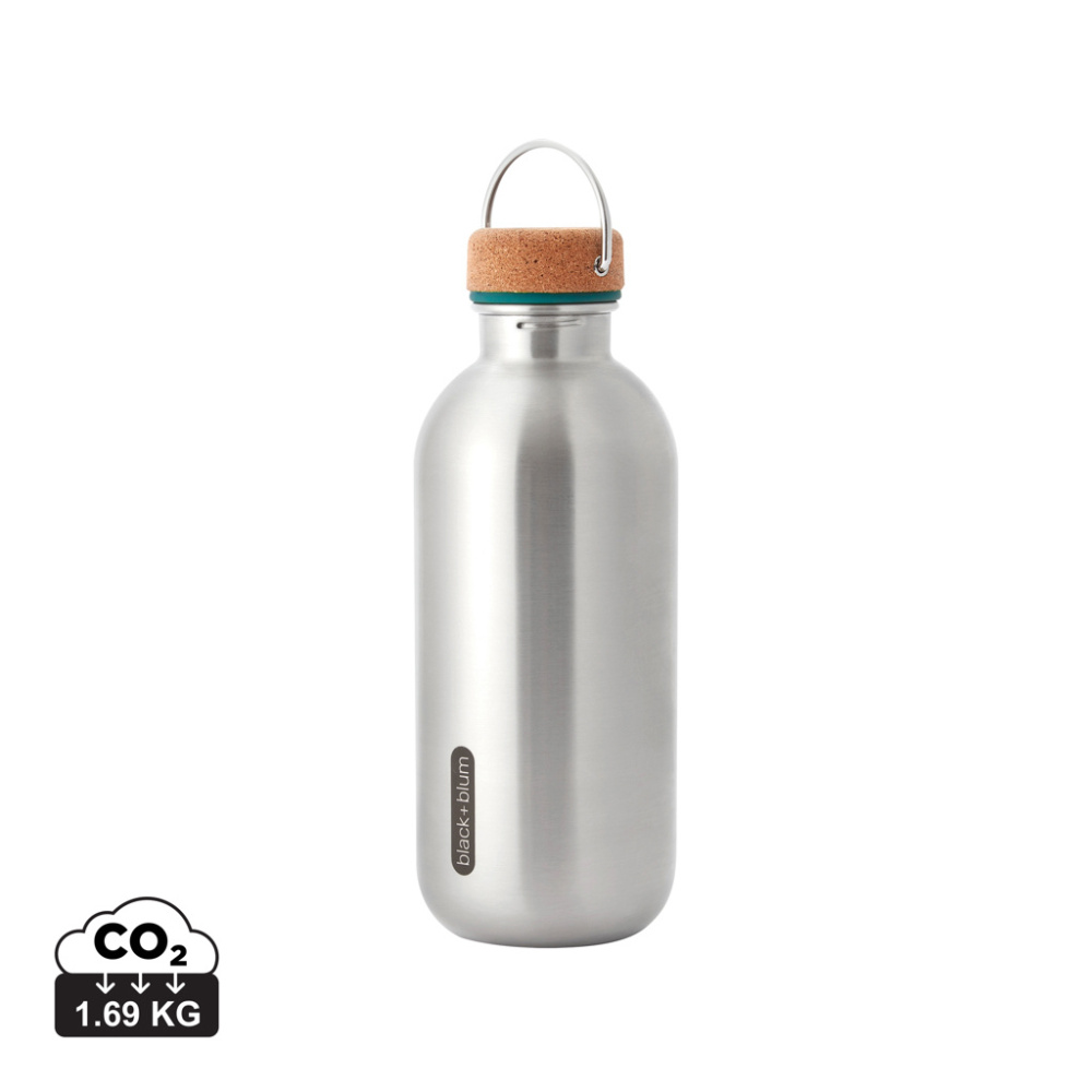 Logo trade mainostuotet tuotekuva: Black+Blum teräksinen vesipullo 600ml