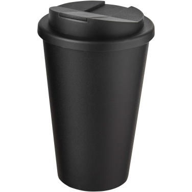 Logotrade mainoslahjat ja liikelahjat tuotekuva: Americano® Eco 350 ml kierrätysmuki läikkymättömällä kannella