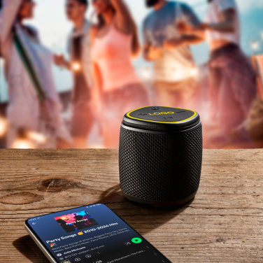 Logotrade mainoslahjat ja liikelahjat tuotekuva: Bluetooth-kaiutin HERMON Schwarzwolf