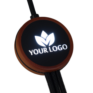 Logotrade liikelahjat mainoslahjat tuotekuva: 3in1-kaapeli valaistulla logolla - LH-ZM04