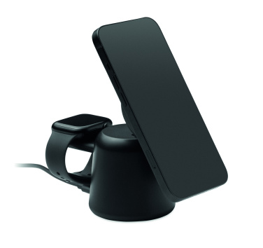 Logotrade mainoslahjat ja liikelahjat tuotekuva: 3 in 1 langaton laturi 15W