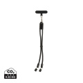 LoopAmp RCS RPET - puhelinrannehihna 60 W:n kaapelilla, musta