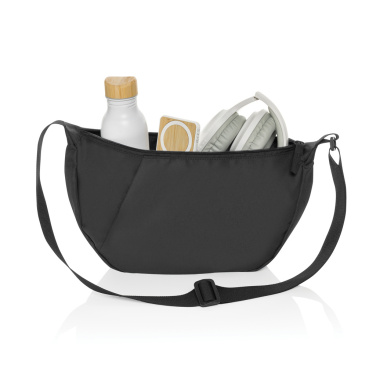 Logotrade mainoslahja tuotekuva: Crescent XL AWARE™ RPET puolikuun muotoinen crossbody-laukku