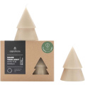 Originalhome joulukuusen mallinen kynttilä, 2 kpl setti– M, Beige