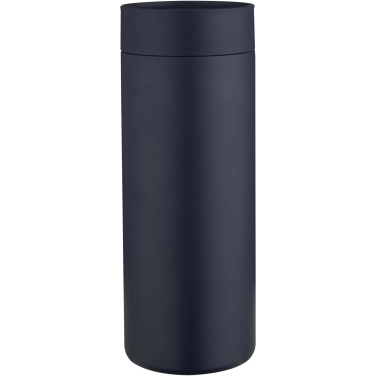 Logotrade liikelahja mainoslahja kuva: Illuminate 650 ml:n RCS-kierrätetty, ruostumattomasta teräksestä valmistettu kaksiseinämäinen vesipullo, jossa on kolmiosainen kansisetti