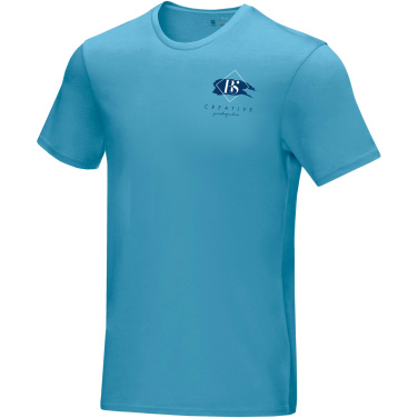 Logo trade mainoslahjat tuotekuva: Azurite short sleeve men’s organic t-shirt