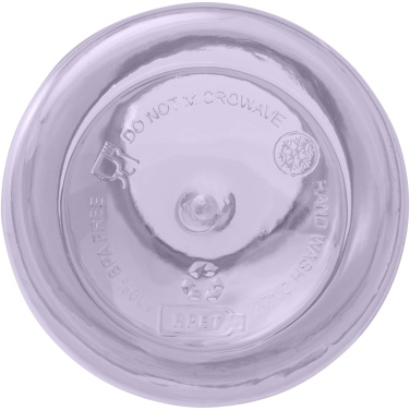 Logotrade mainostuotet kuva: Oregon 400 ml:n RCS-sertifioidusta kierrätetystä muovista valmistettu vesipullo karabiinihaalla