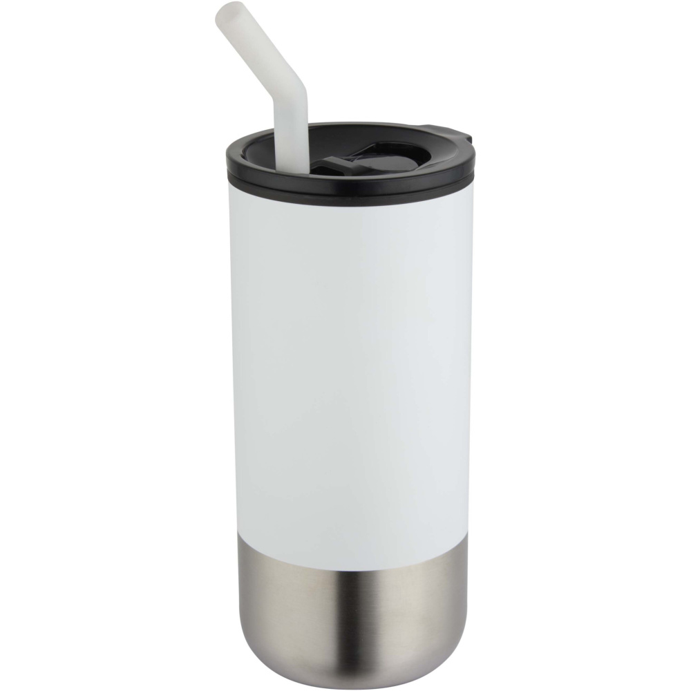 Logotrade mainostuotet kuva: Grayson 480 ml:n RCS-kierrätetty, eristetty juomamuki pillillä