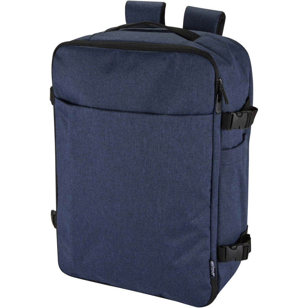 Logo trade liikelahja kuva: Libra 17" GRS-kierrätetty käsimatkatavarareppu, 25 L