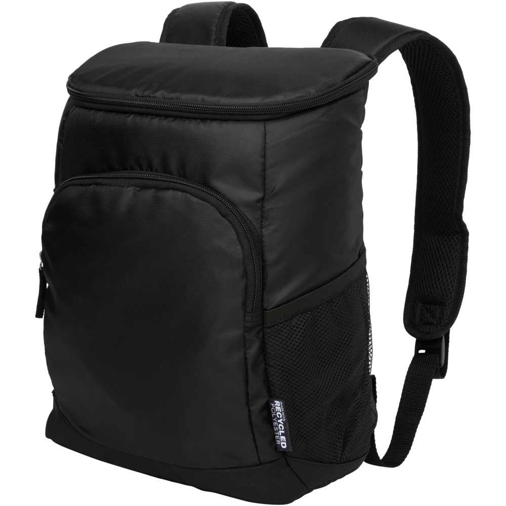 Logo trade mainostuote kuva: Chillpack GRS-kierrätetystä 18-tölkin cooler- reppu 16L