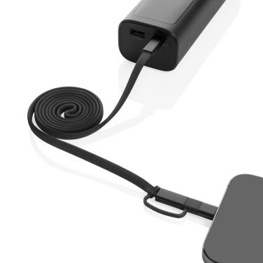 Logotrade mainoslahja ja liikelahja kuva: Arc RCS-kierrätetty 60 W 2-in-1 magneettinen kaapeli