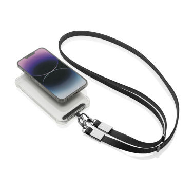 Logo trade mainoslahjat ja liikelahjat kuva: Nivo RCS-kierrätetty PET crossbody-kaulanauha
