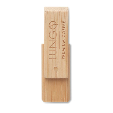Logo trade liikelahja mainoslahja tuotekuva: Bambu USB-muistitikku 1-64GB.