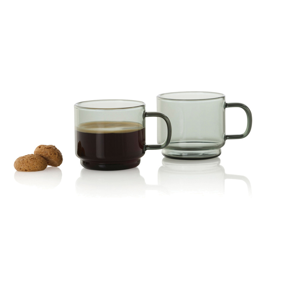 Logo trade liikelahja mainoslahja tuotekuva: AdHoc Impact -espressokupit 70 ml, 2 kpl:n sarja