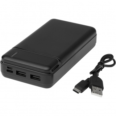 Logotrade dovana nuotrauka: Kilpinis 20 000 mAh perdirbto plastiko maitinimo blokas 