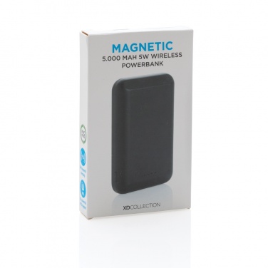 Logotrade reklaminiai produktai nuotrauka: Magnetinis 5 000 mAh 5 W belaidis maitinimo blokas