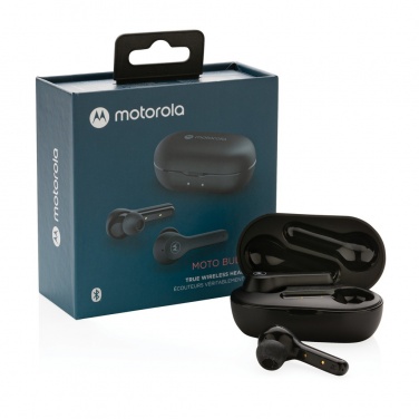 Logotrade firminės dovanos nuotrauka: Motorola IPX5 TWS MOTO pumpurai 85