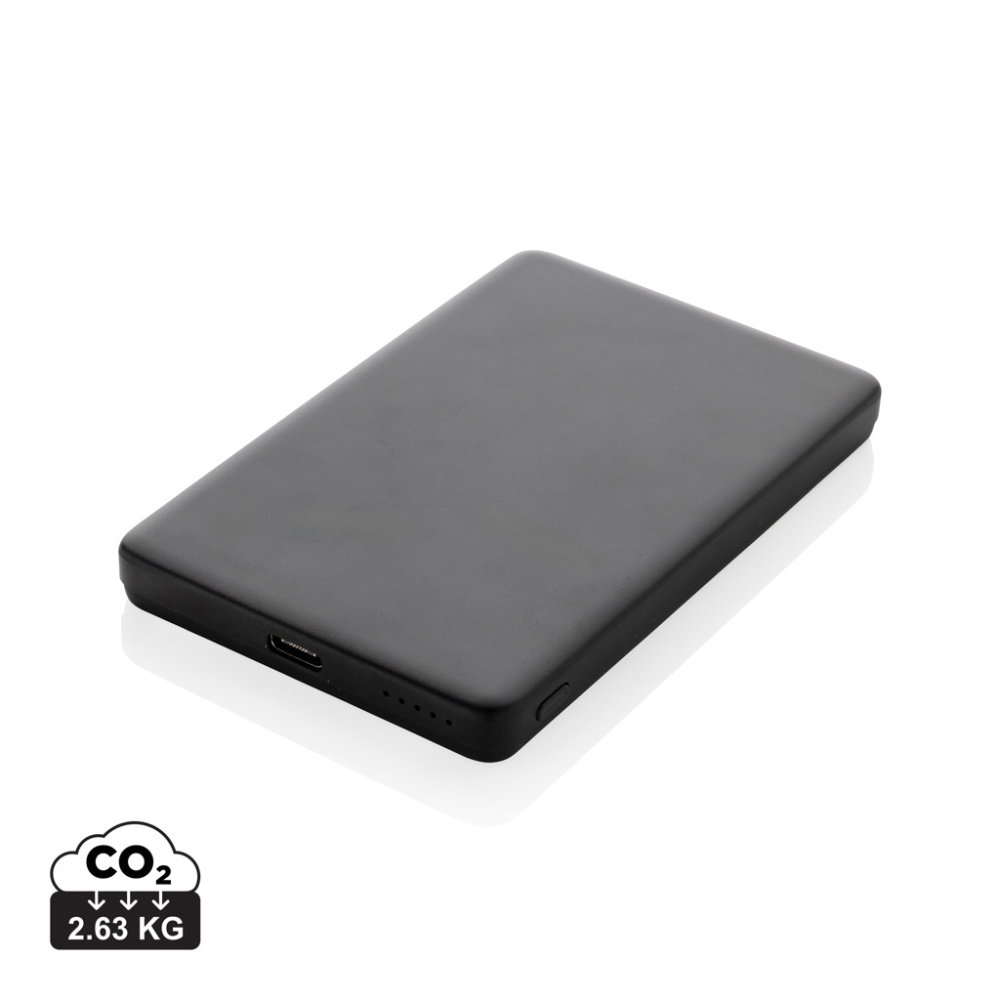 Logotrade reklaminės dovanos nuotrauka: Orion RCS perdirbto aliuminio 5000 mah 5W magnetinis maitinimo blokas