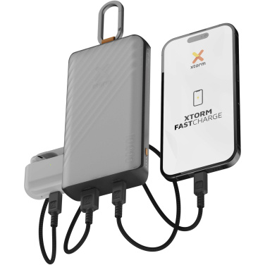Logotrade reklaminiai produktai nuotrauka: „Xtorm XG2S101 Go2“ 10 000 mAh 15 W saulės energija varoma išorinė baterija su apšvietimu