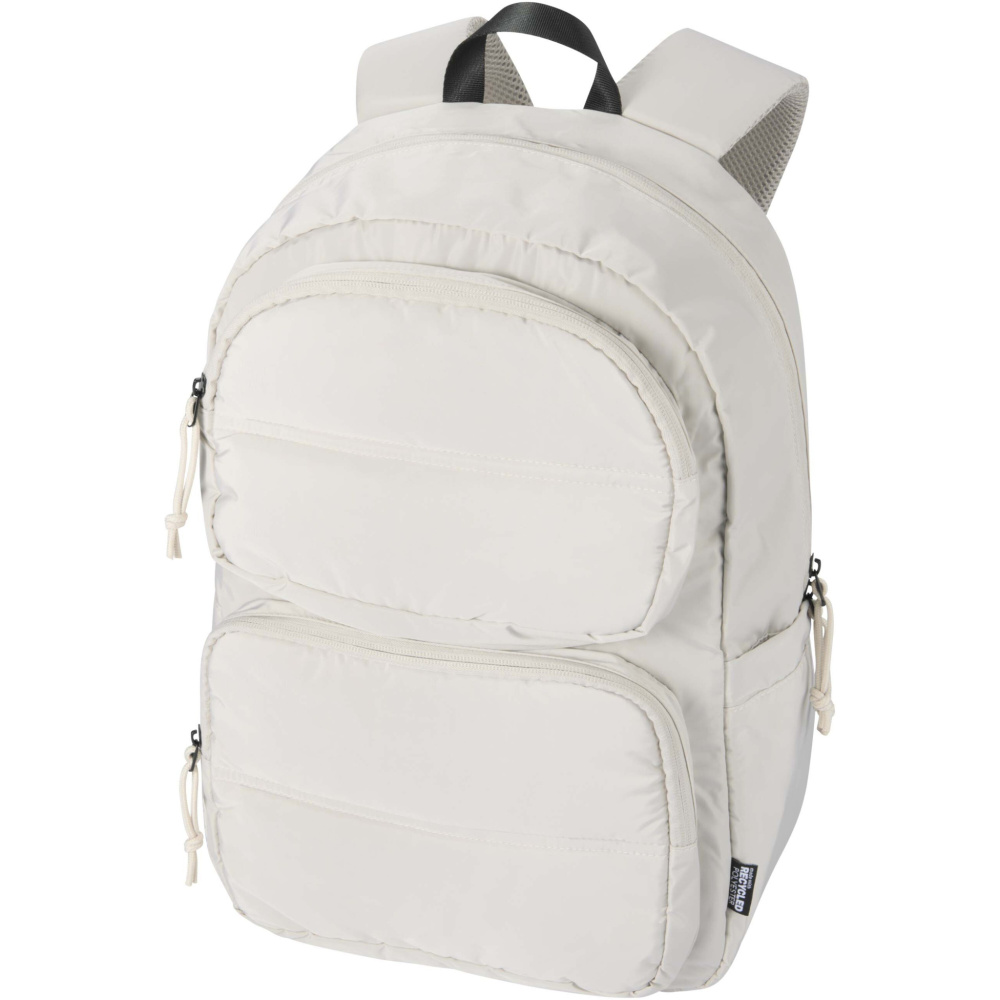 Logotrade reklaminės dovanos nuotrauka: „Puffer 15.6“ GRS perdirbto nešiojamojo kompiuterio kuprinė, 18 l