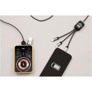 Logotrade reklaminiai produktai nuotrauka: SCX.design C33 60W C tipo įkrovimo laidas su dvigubu šviečiančiu logotipu
